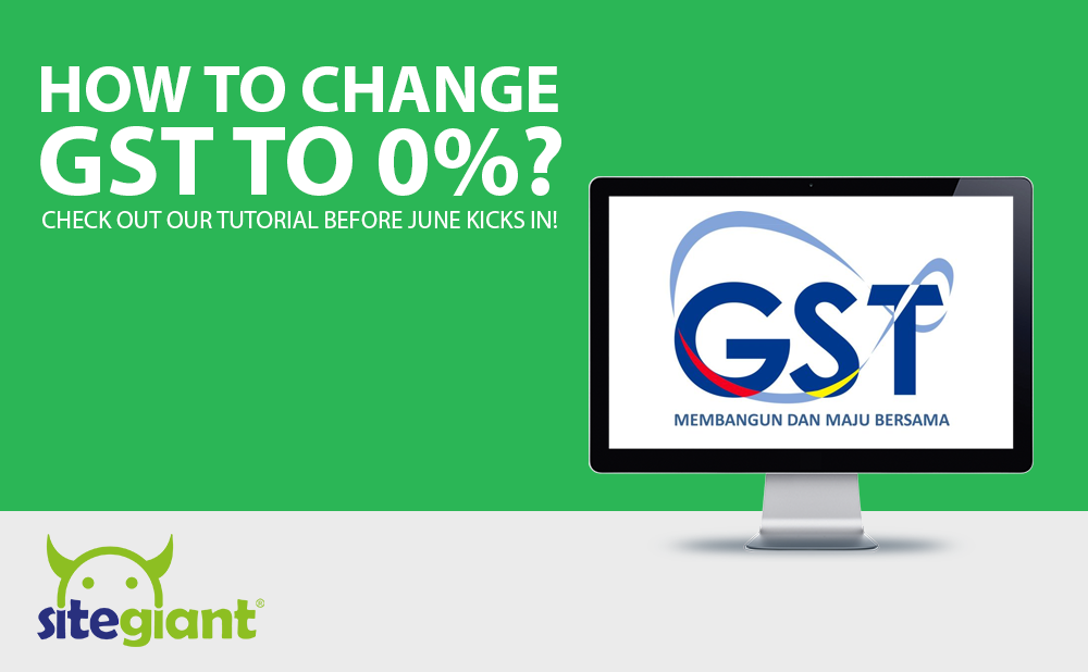 How to set GST to 0%?