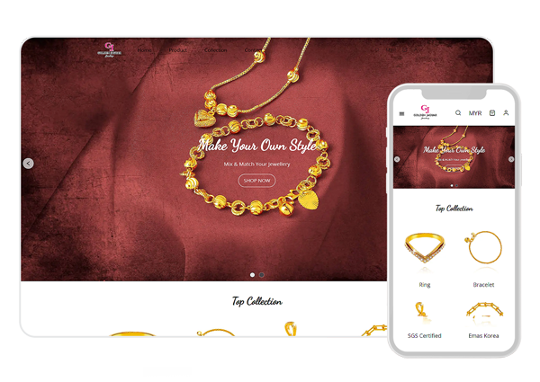 Golden Jaguar merchant webstore