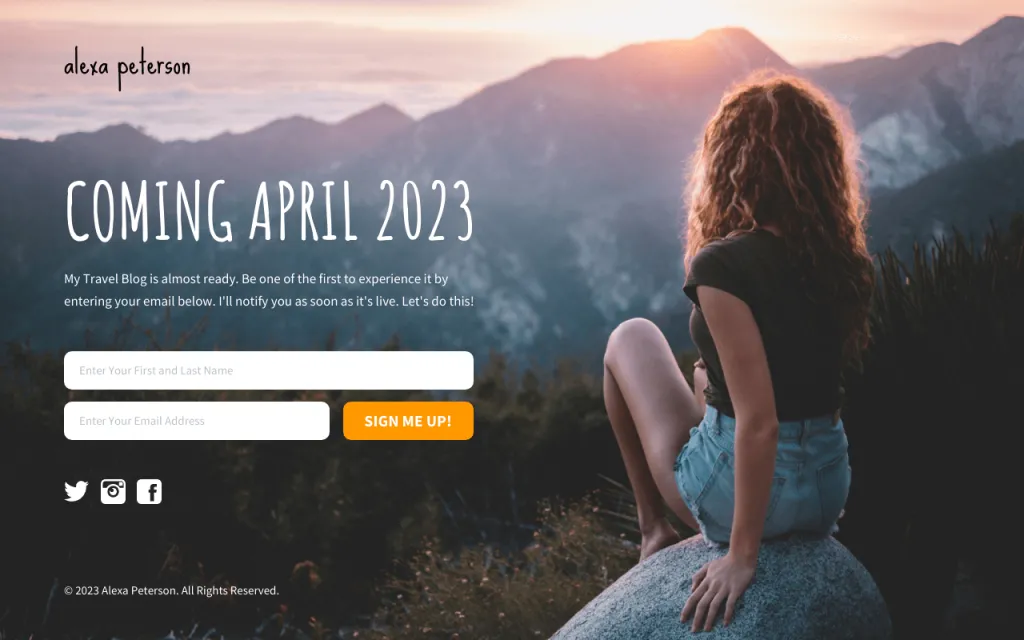 A landing page is a standalone and focused web page created for a specific purpose