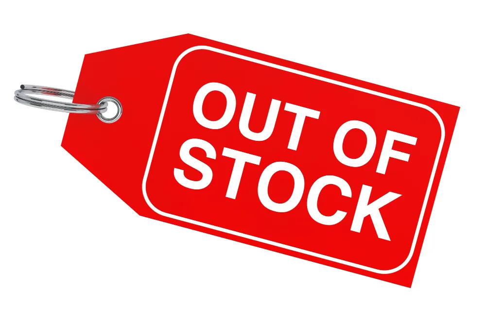 out of stock