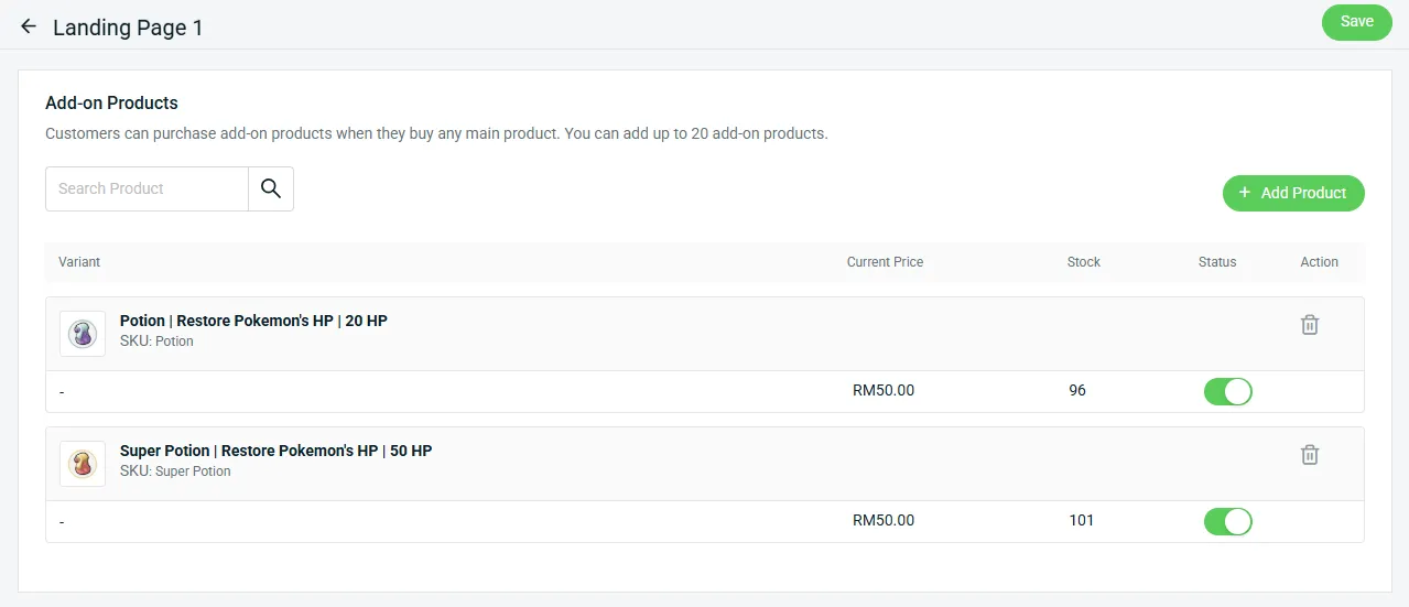 Feature Enhancement: Boost Purchases with Add-on Product
