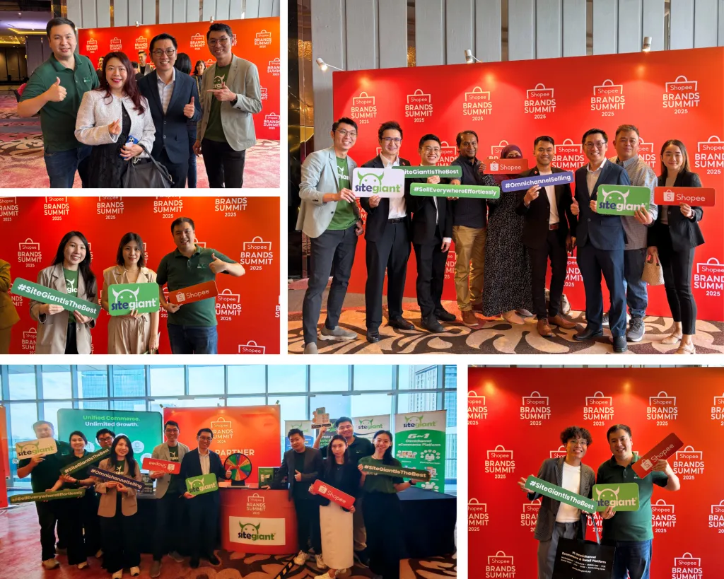 SieGiant members having photo with sellers